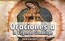 Oraciones a la Virgen de Guadalupe